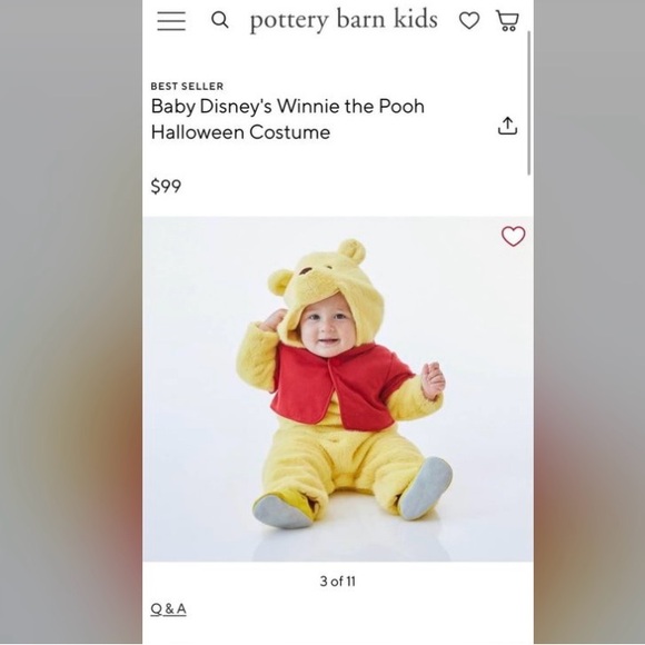 Winnie the Pooh Yellow Costume - Picture 3 of 4